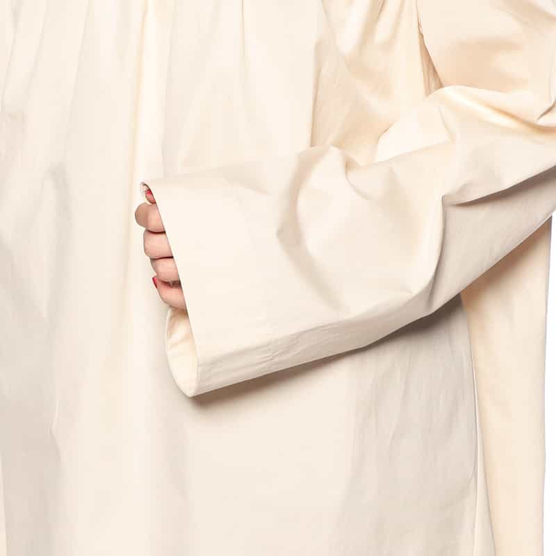 LEMAIRE クルーネックロングスリーブブラウス IVORY