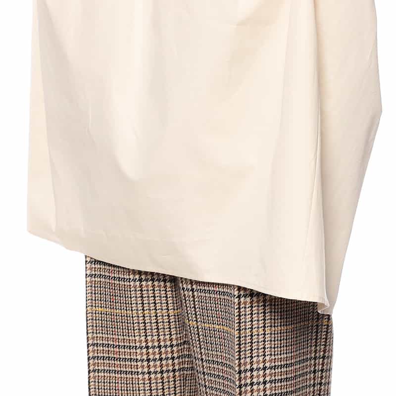 LEMAIRE クルーネックロングスリーブブラウス IVORY