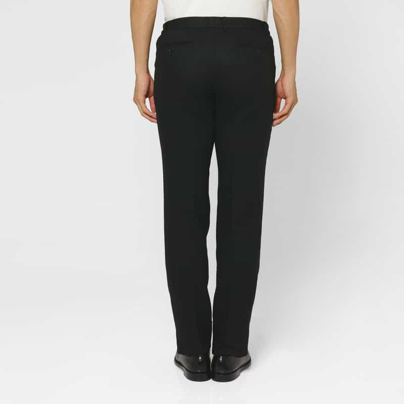 BARNEYS NEW YORK ウールフランネル素材イージーパンツ NAVY