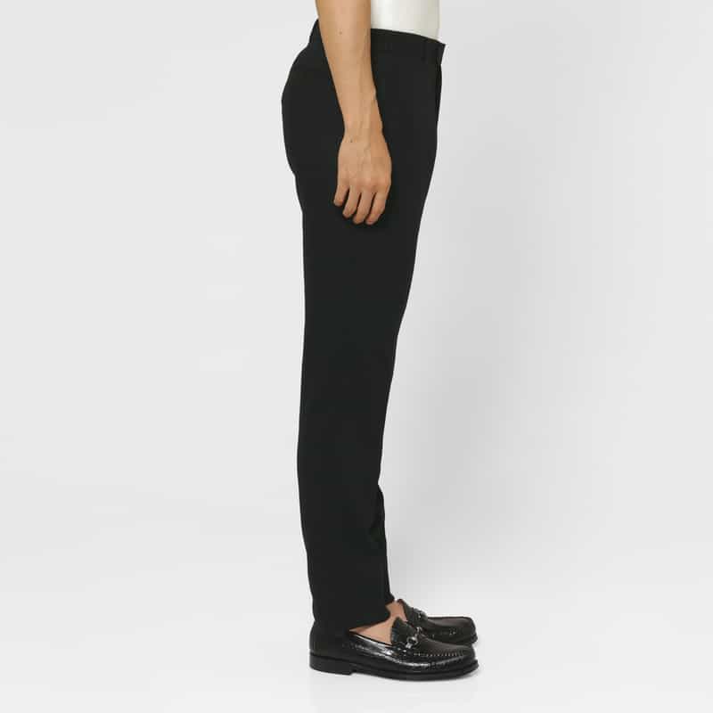 BARNEYS NEW YORK ウールフランネル素材イージーパンツ NAVY