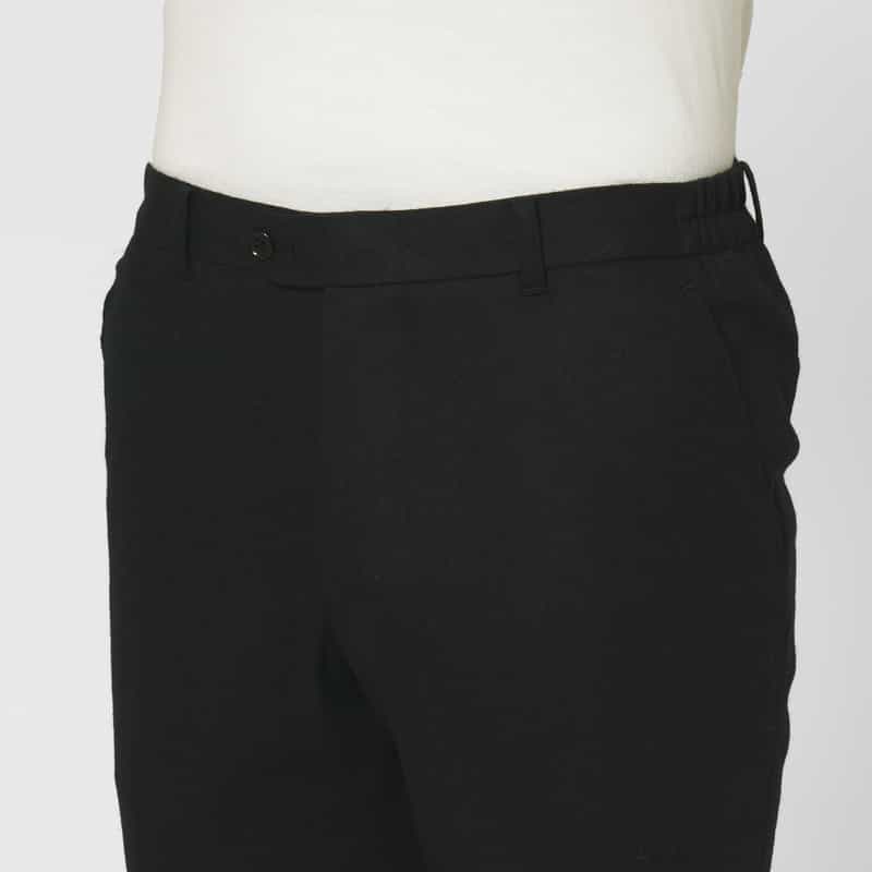 BARNEYS NEW YORK ウールフランネル素材イージーパンツ NAVY