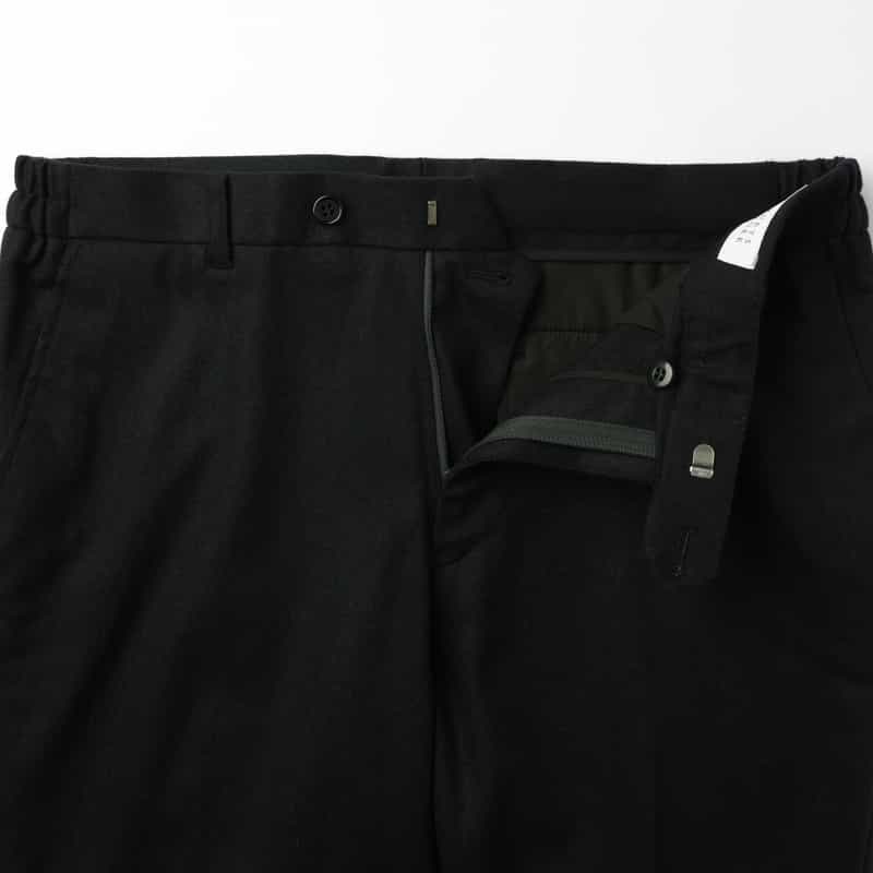 BARNEYS NEW YORK ウールフランネル素材イージーパンツ NAVY