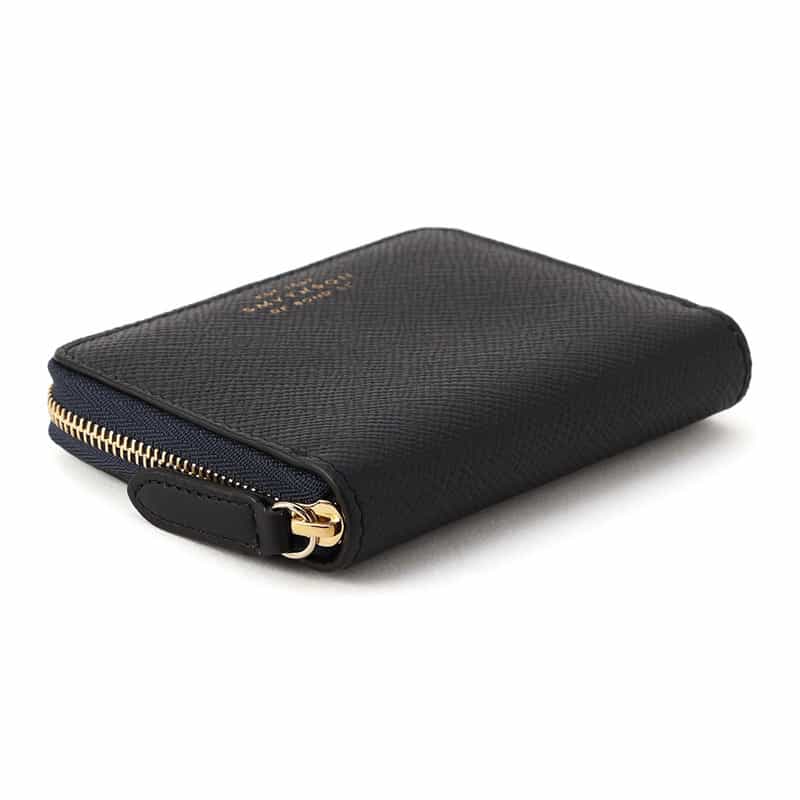 SMYTHSON "PANAMA"スモールジップウォレット NAVY