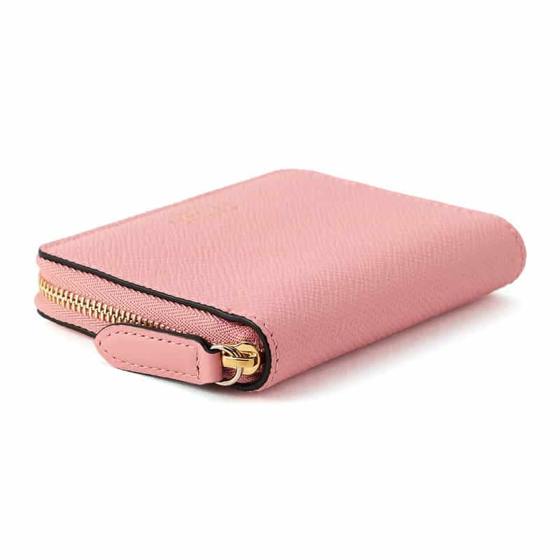 SMYTHSON "PANAMA"スモールジップウォレット PINK