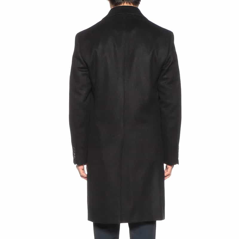 BARNEYS NEW YORK カシミヤチェスターコート NAVY
