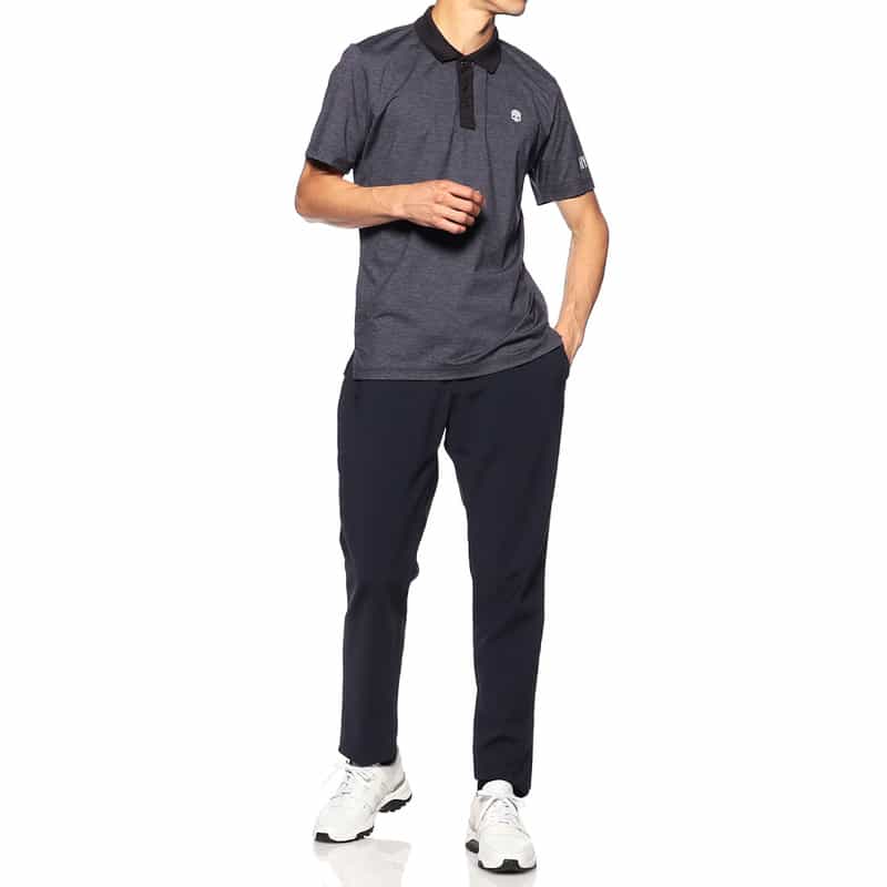 HYDROGEN バイカラーポロシャツ GRAY