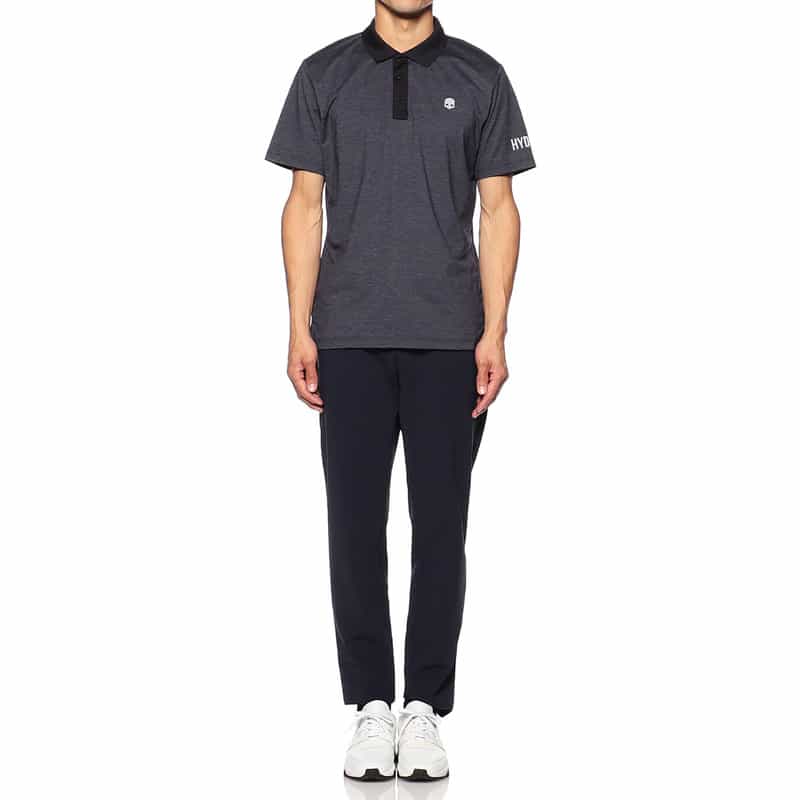 HYDROGEN バイカラーポロシャツ GRAY