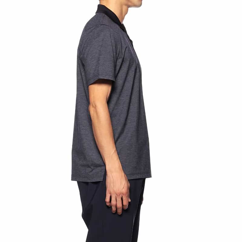 HYDROGEN バイカラーポロシャツ GRAY