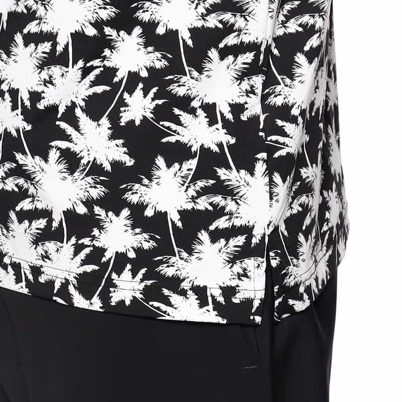 HYDROGEN プリントポロシャツ BLACK