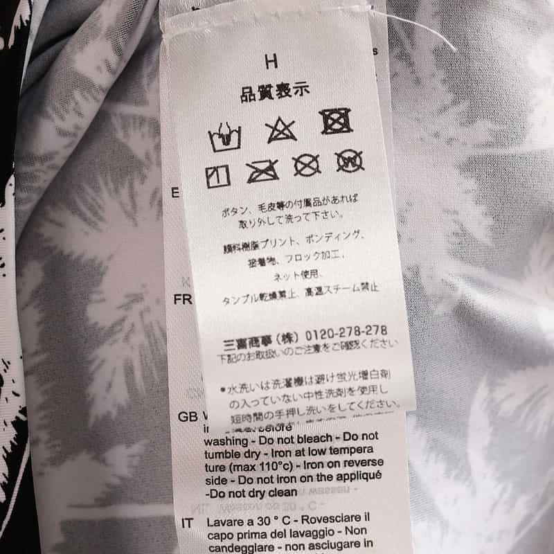 HYDROGEN プリントポロシャツ BLACK