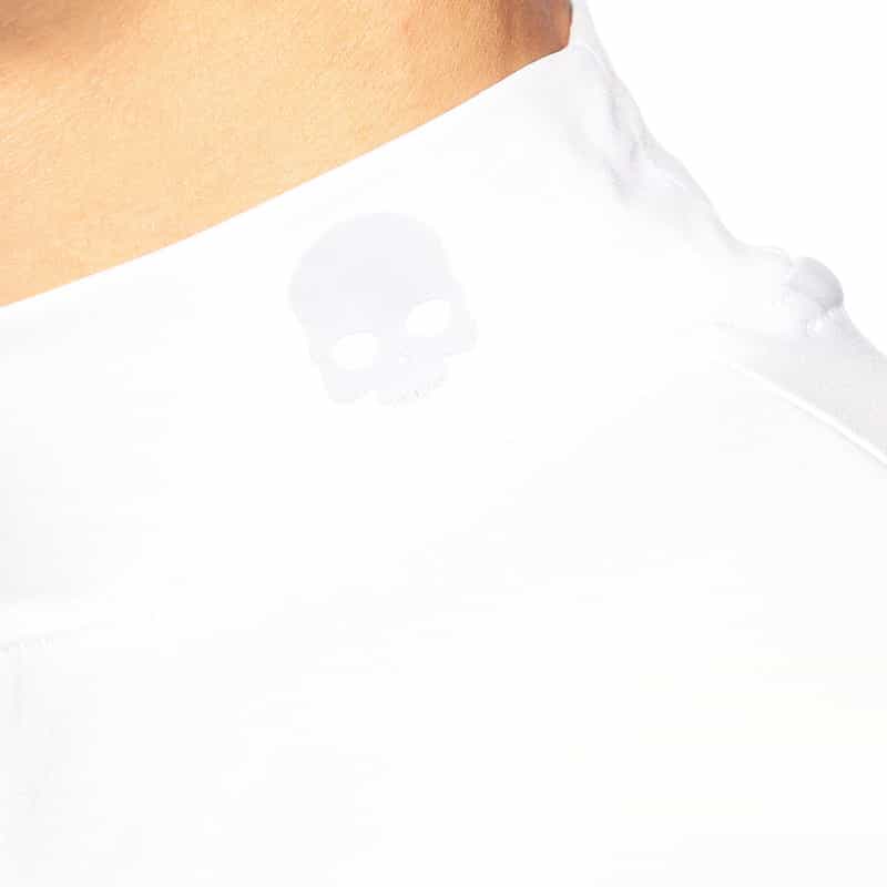 HYDROGEN モックネックストレッチカットソー WHITE