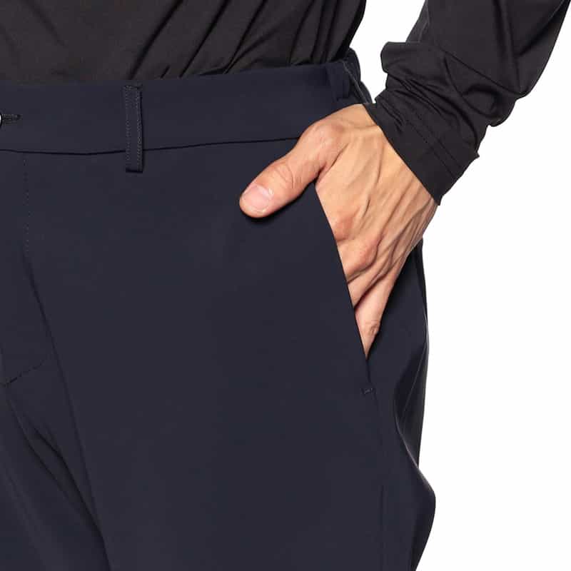 HYDROGEN セットアップ裏地フリースソフトシェルパンツ NAVY