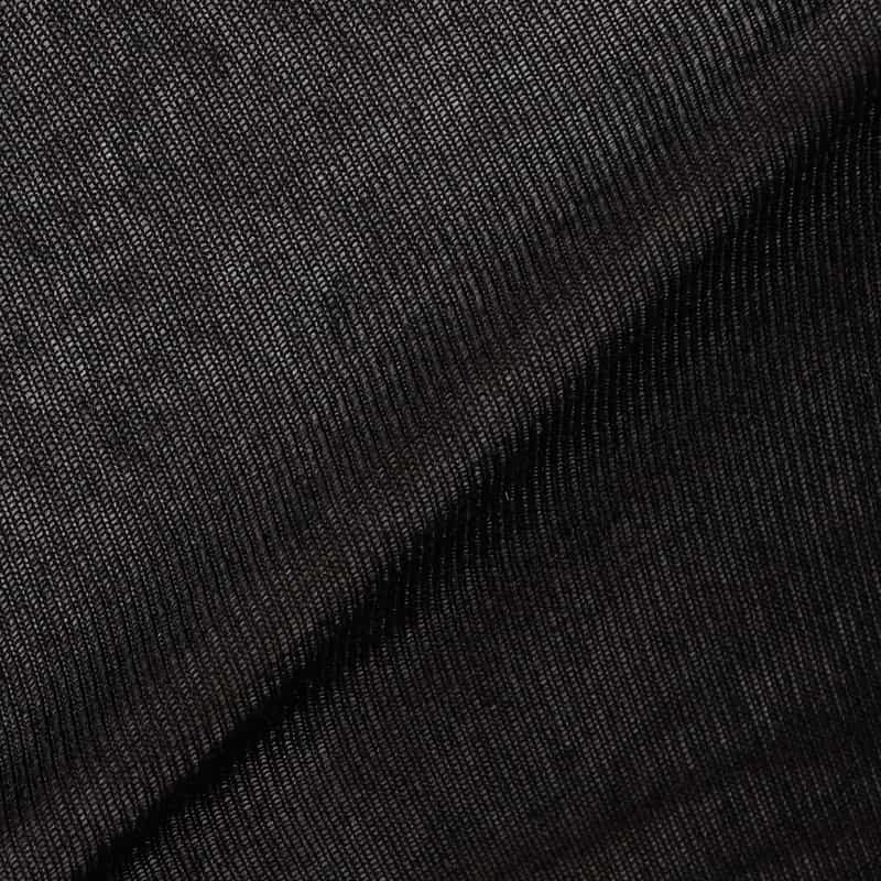 BARNEYS NEW YORK ウォッシャブルタートルネックシアーニットプルオーバー BLACK