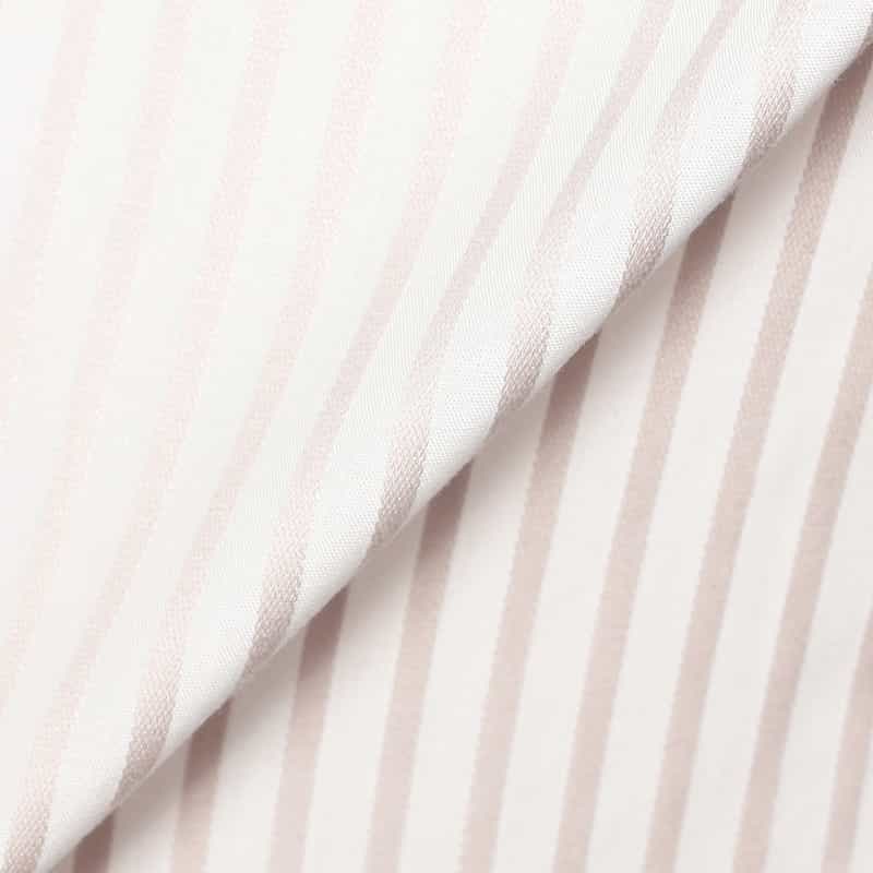 BARNEYS NEW YORK ウォッシャブルドビーストライプ柄シャツ BEIGE