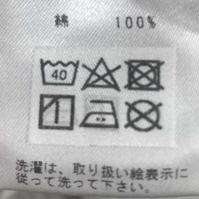 BARNEYS NEW YORK ウォッシャブル ドビーストライプ柄ブラウス BROWN