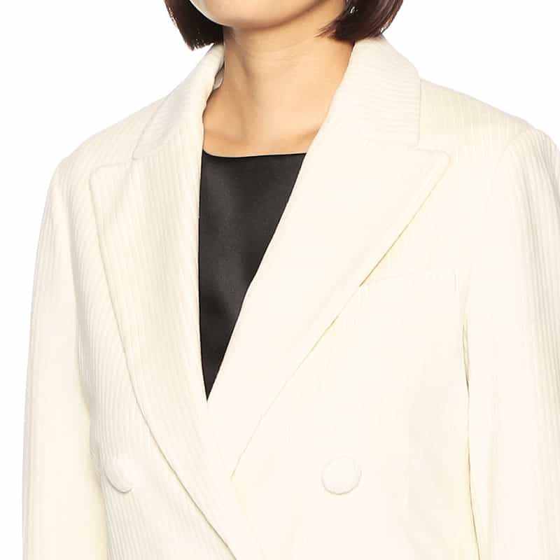 CIRCOLO1901 セットアップダブルブレステッドコーデュロイジャケット IVORY