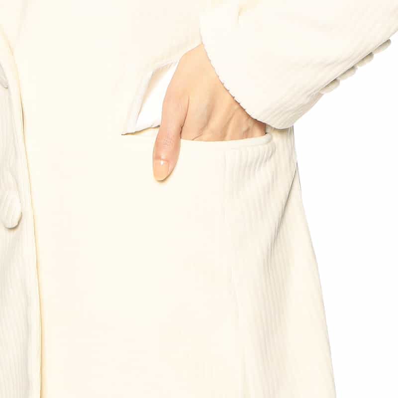 CIRCOLO1901 セットアップダブルブレステッドコーデュロイジャケット IVORY