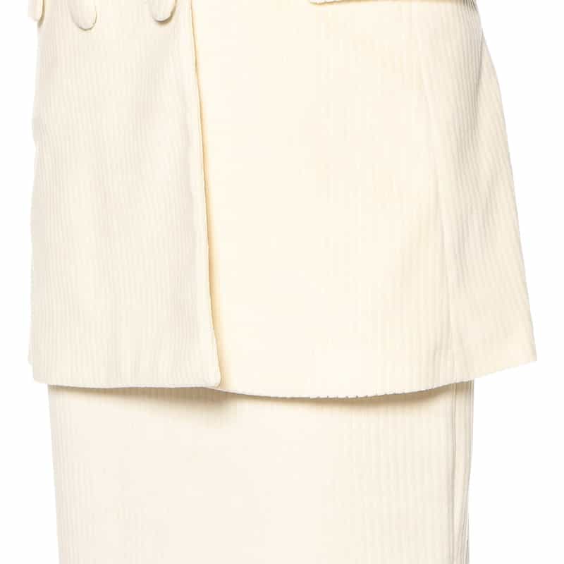 CIRCOLO1901 セットアップダブルブレステッドコーデュロイジャケット IVORY