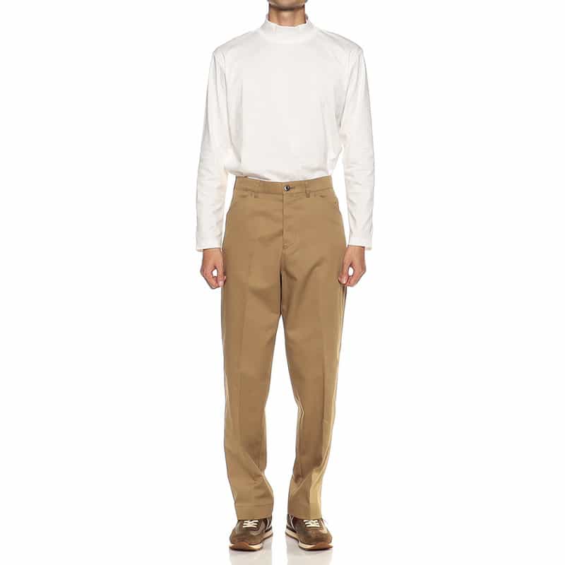 BIBLIOTHECA コットンツイルパンツ BEIGE