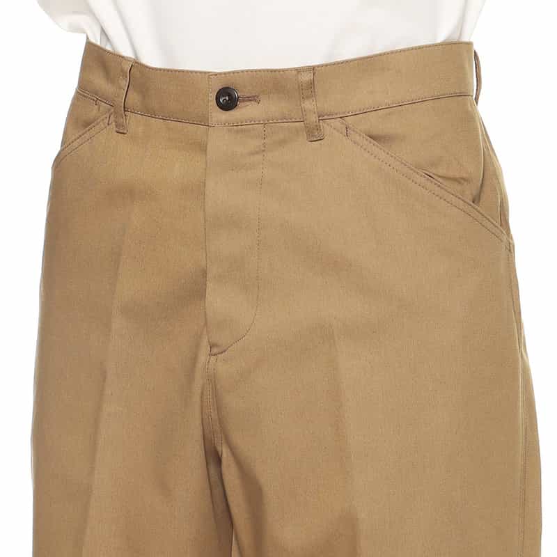 BIBLIOTHECA コットンツイルパンツ BEIGE