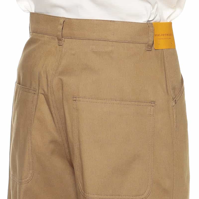 BIBLIOTHECA コットンツイルパンツ BEIGE