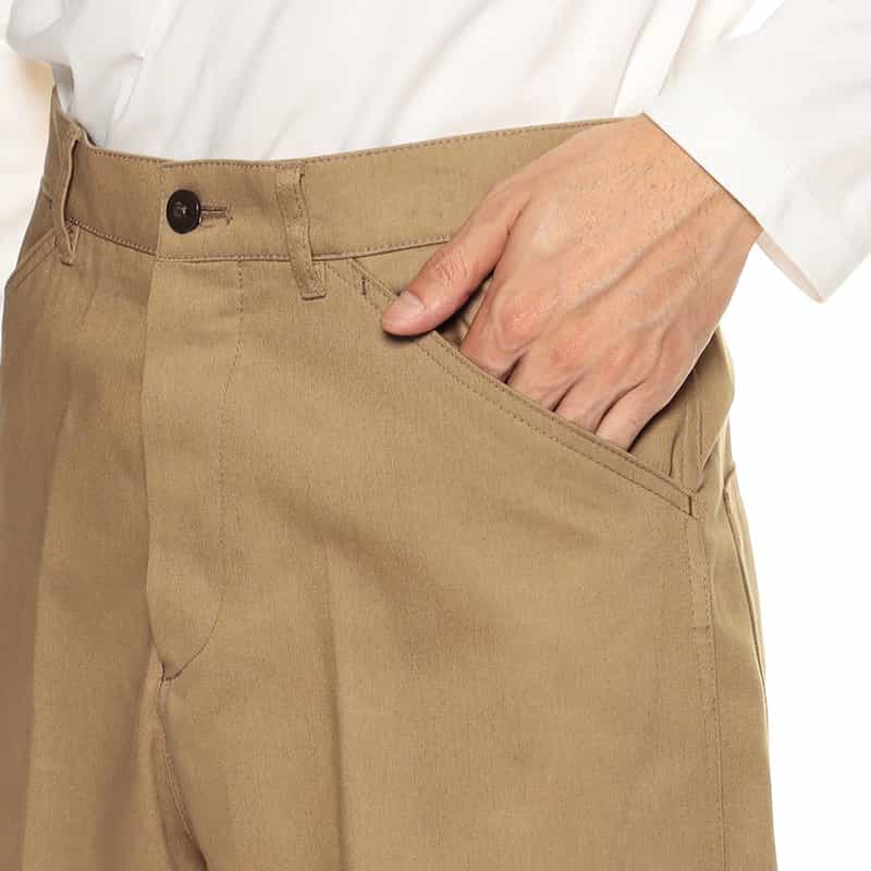 BIBLIOTHECA コットンツイルパンツ BEIGE