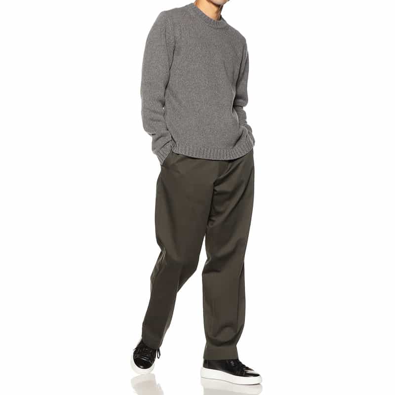 BIBLIOTHECA ストレートチノパンツ “OFFICER" KHAKI