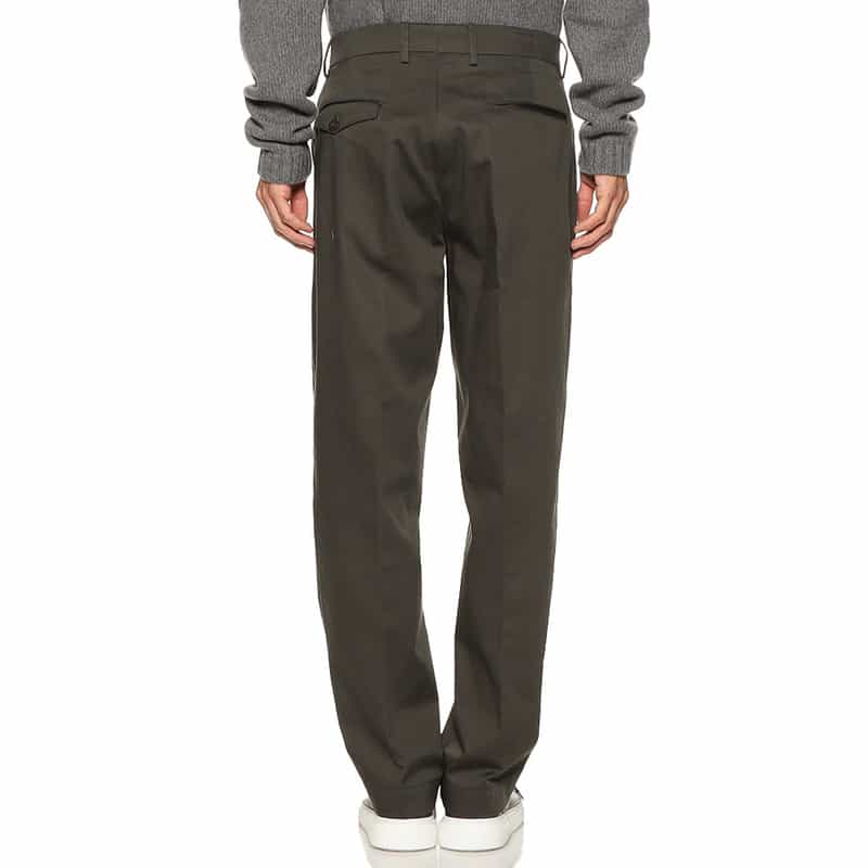 BIBLIOTHECA ストレートチノパンツ “OFFICER" KHAKI