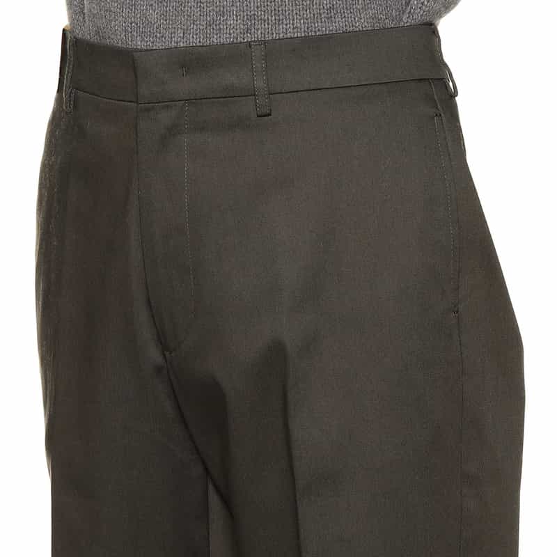 BIBLIOTHECA ストレートチノパンツ “OFFICER" KHAKI