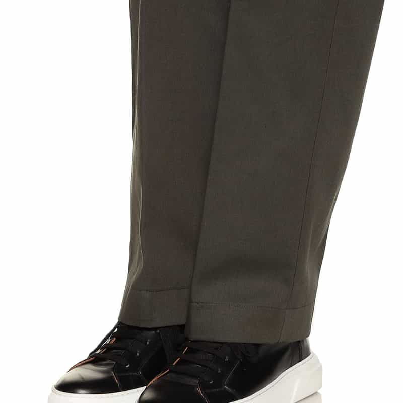 BIBLIOTHECA ストレートチノパンツ “OFFICER" KHAKI