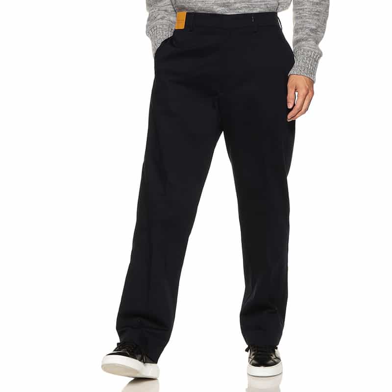 BIBLIOTHECA ストレートチノパンツ “OFFICER" NAVY