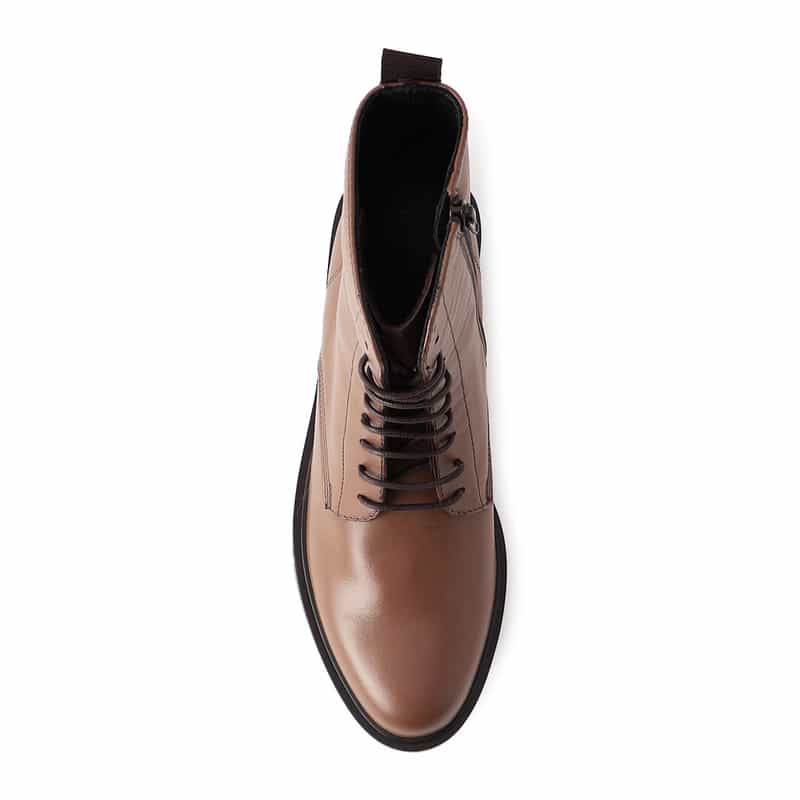 BARNEYS NEW YORK レースアップブーツ BROWN