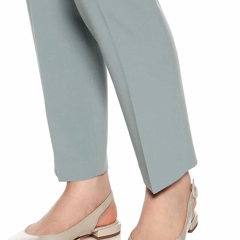 BARNEYS NEW YORK ウォッシャブルバックウエストゴムパンツ BLUE GREEN