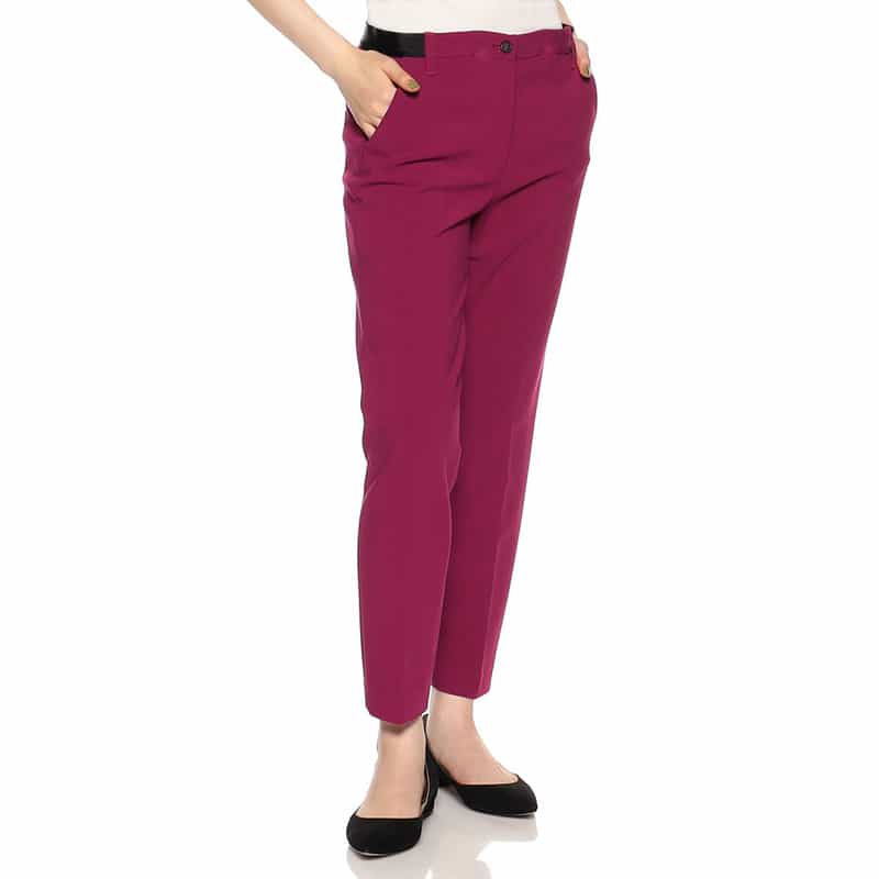 BARNEYS NEW YORK ウォッシャブルバックウエストゴムパンツ PINK
