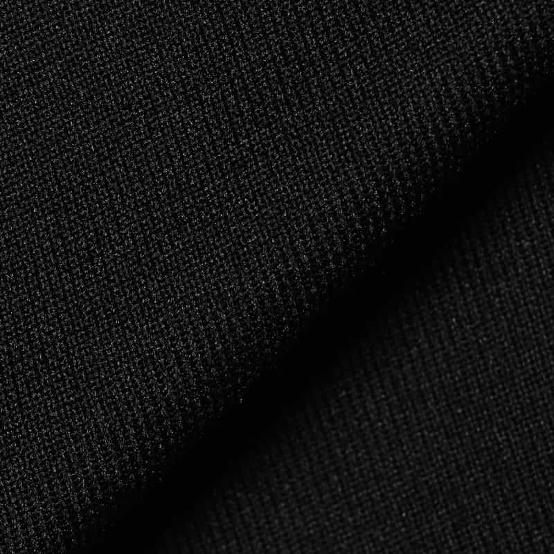 BARNEYS NEW YORK ウォッシャブルクルーネックニットプルオーバー BLACK