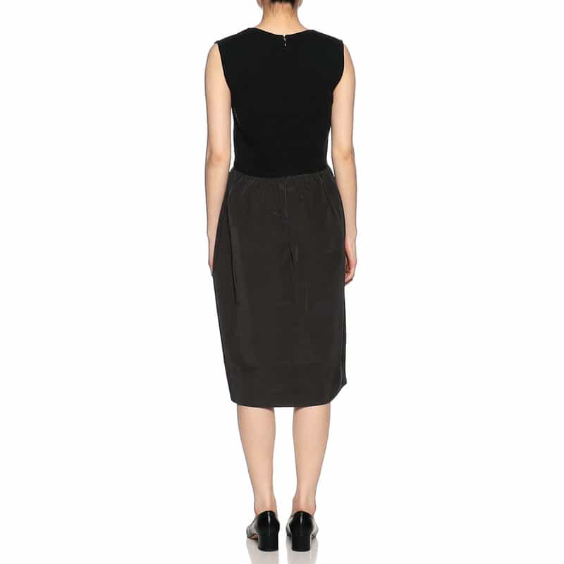 BARNEYS NEW YORK コンビネーション切替ドレス BLACK