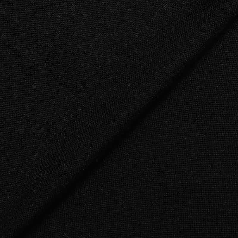 BARNEYS NEW YORK ウォッシャブルウールタートルネックニットプルオーバー BLACK