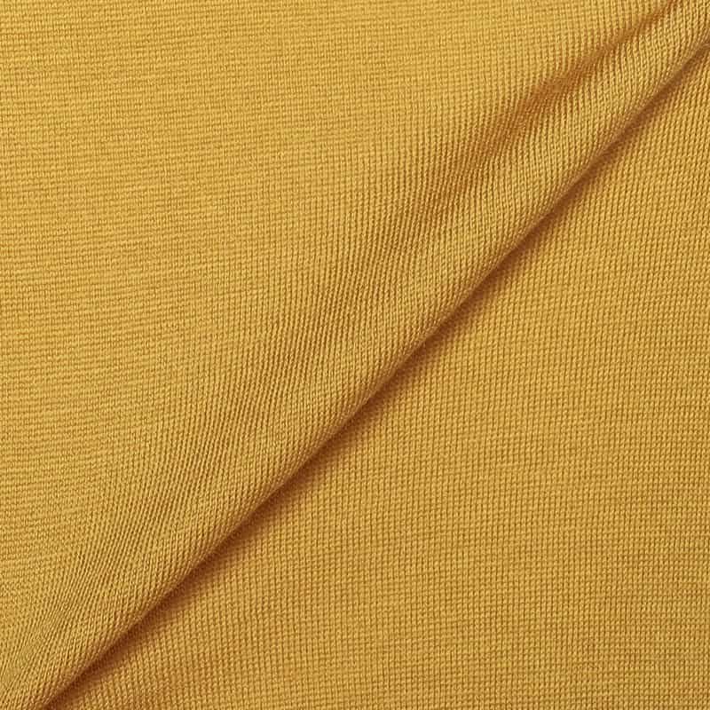 BARNEYS NEW YORK ウォッシャブルウール襟付きニットプルオーバー MUSTARD
