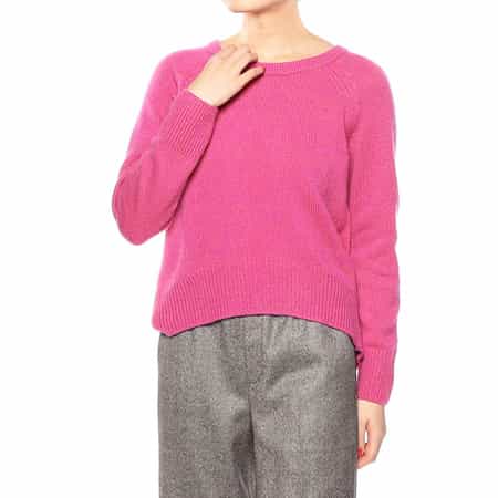 カシミヤショートニットプルオーバー
