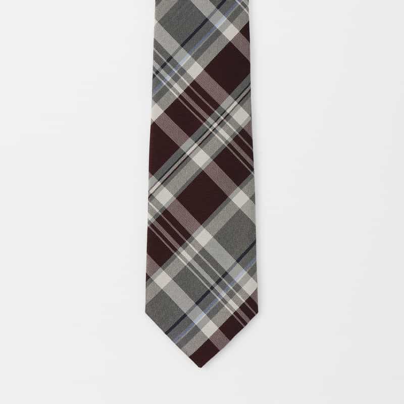 BARNEYS NEW YORK チェック柄タイ RED