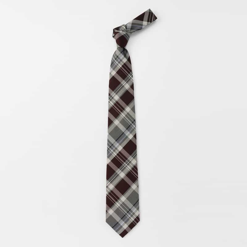 BARNEYS NEW YORK チェック柄タイ RED