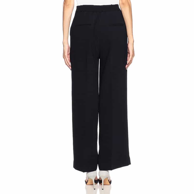 BARNEYS NEW YORK ウォッシャブル ワイドパンツ NAVY