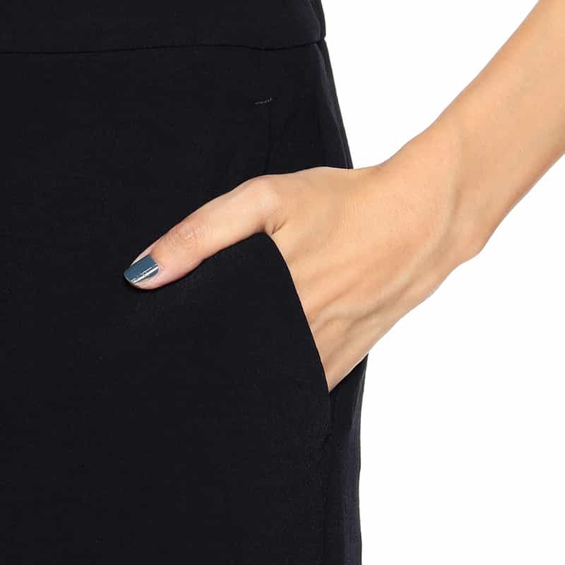 BARNEYS NEW YORK ウォッシャブル ワイドパンツ NAVY