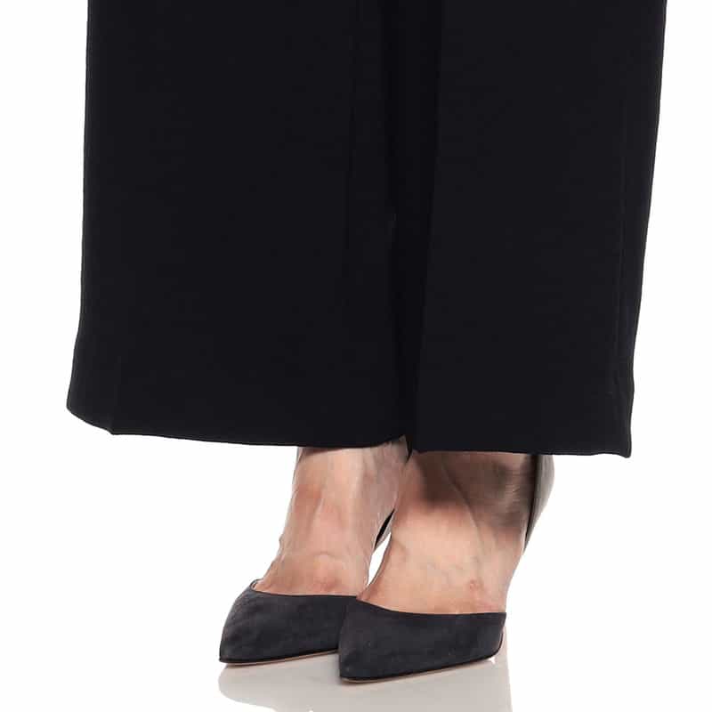 BARNEYS NEW YORK ウォッシャブル ワイドパンツ NAVY