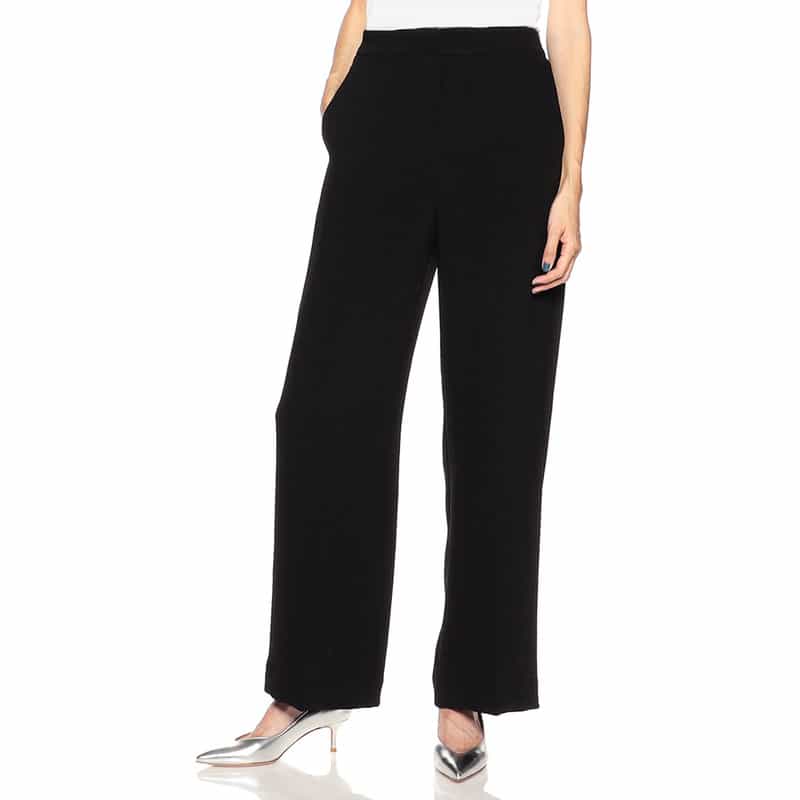 BARNEYS NEW YORK ウォッシャブル ワイドパンツ BLACK