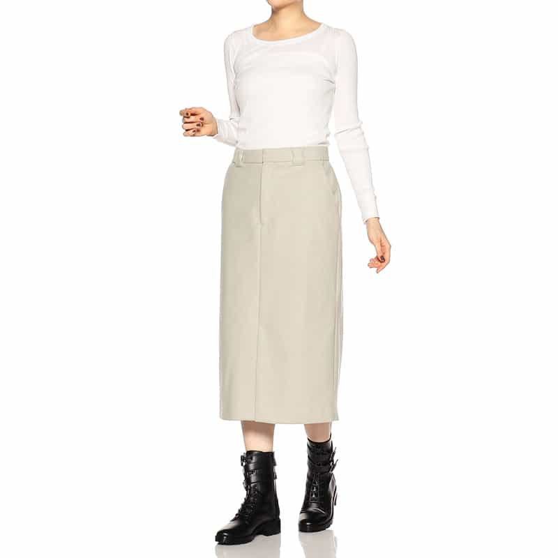 BARNEYS NEW YORK Iラインタイトスカート LIGHT GRAY