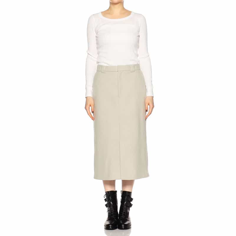 BARNEYS NEW YORK Iラインタイトスカート LIGHT GRAY