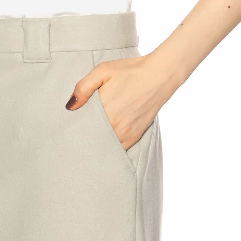 BARNEYS NEW YORK Iラインタイトスカート LIGHT GRAY