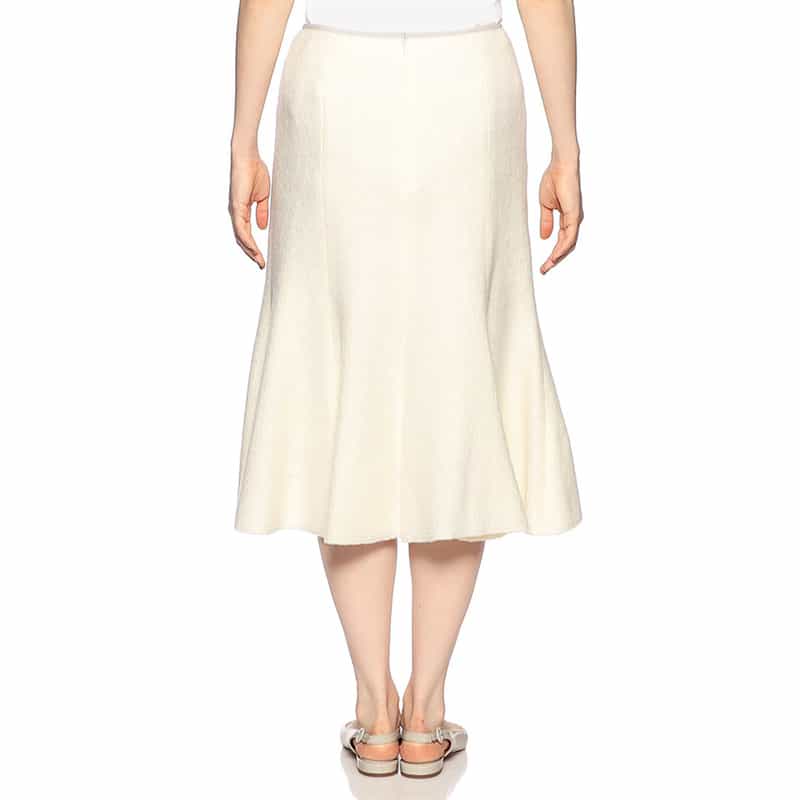 BARNEYS NEW YORK アクリルウールマーメイドスカート WHITE