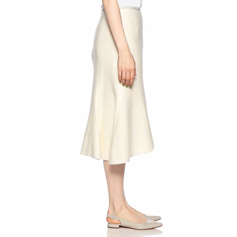 BARNEYS NEW YORK アクリルウールマーメイドスカート WHITE